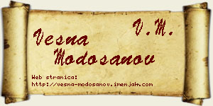 Vesna Modošanov vizit kartica